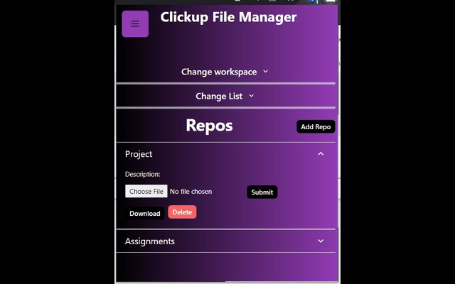 Clickup File Manager截图2