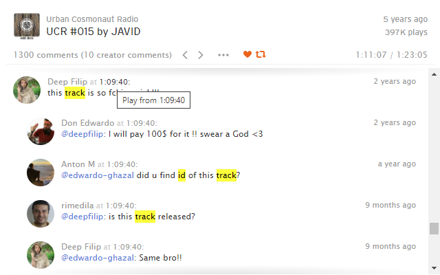 Comments Timeline for SoundCloud®截图4