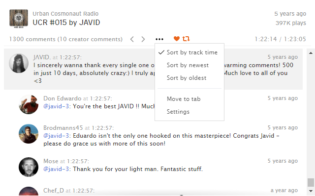 Comments Timeline for SoundCloud®截图5