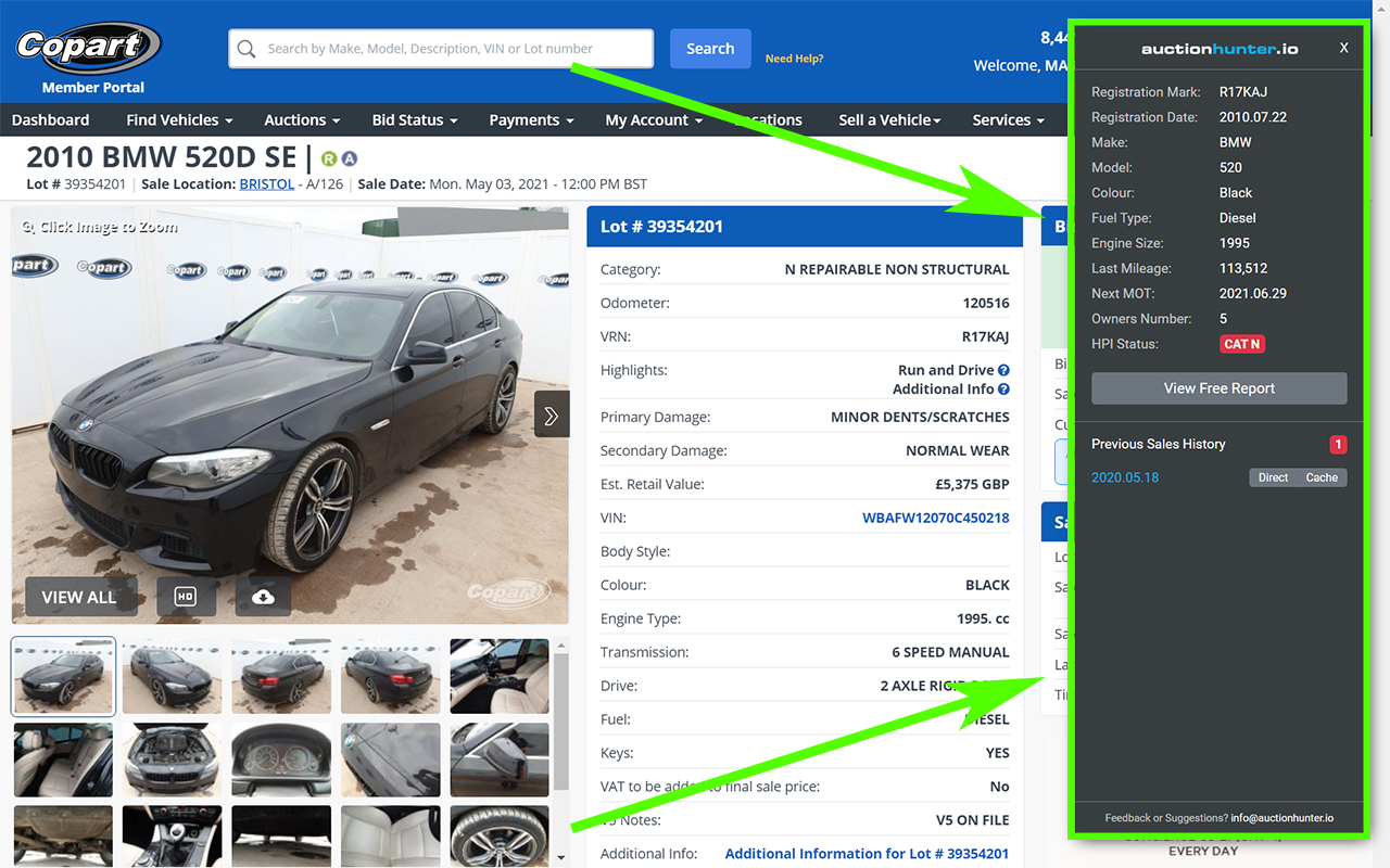 Salvage Auction Research Tool截图2