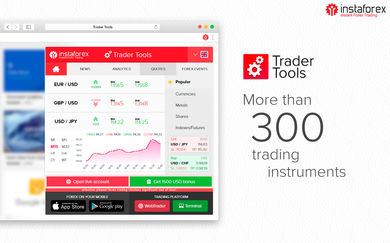 InstaForex Trader Tools截图1