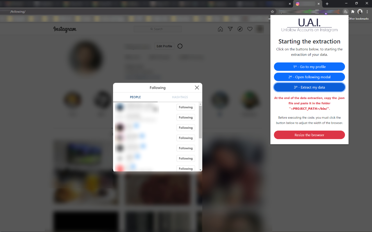 UAI - Unfollow Accounts on Instagram截图1