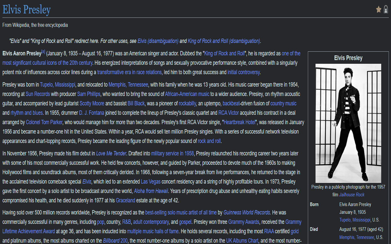 Darkipedia Dark Mode for Wikipedia截图2