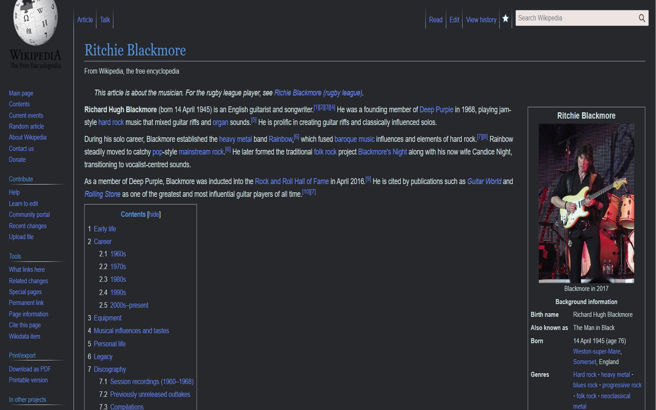 Darkipedia Dark Mode for Wikipedia截图3
