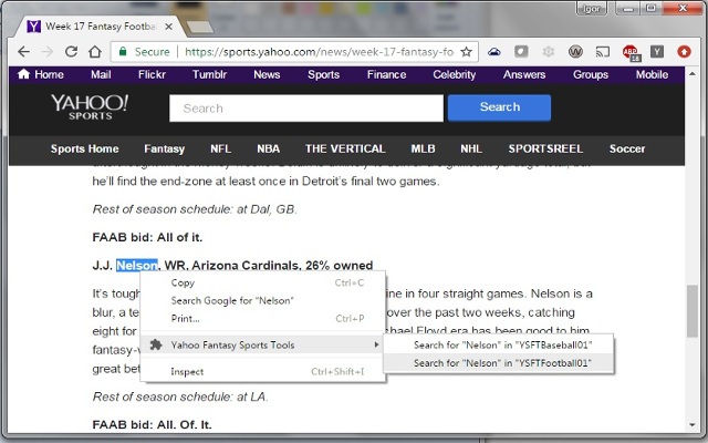 Fantasy Player Search截图2