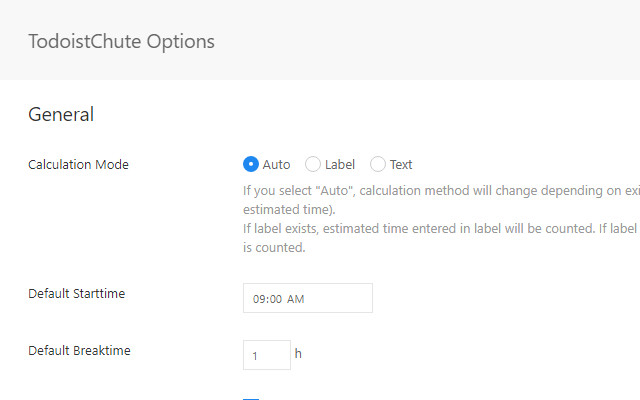 TodoistChute: Finish Time for Todoist截图2