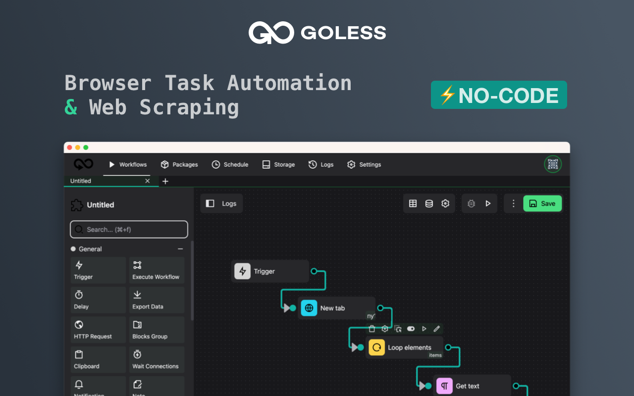 GoLess: Browser Automation and Web Scraping截图3