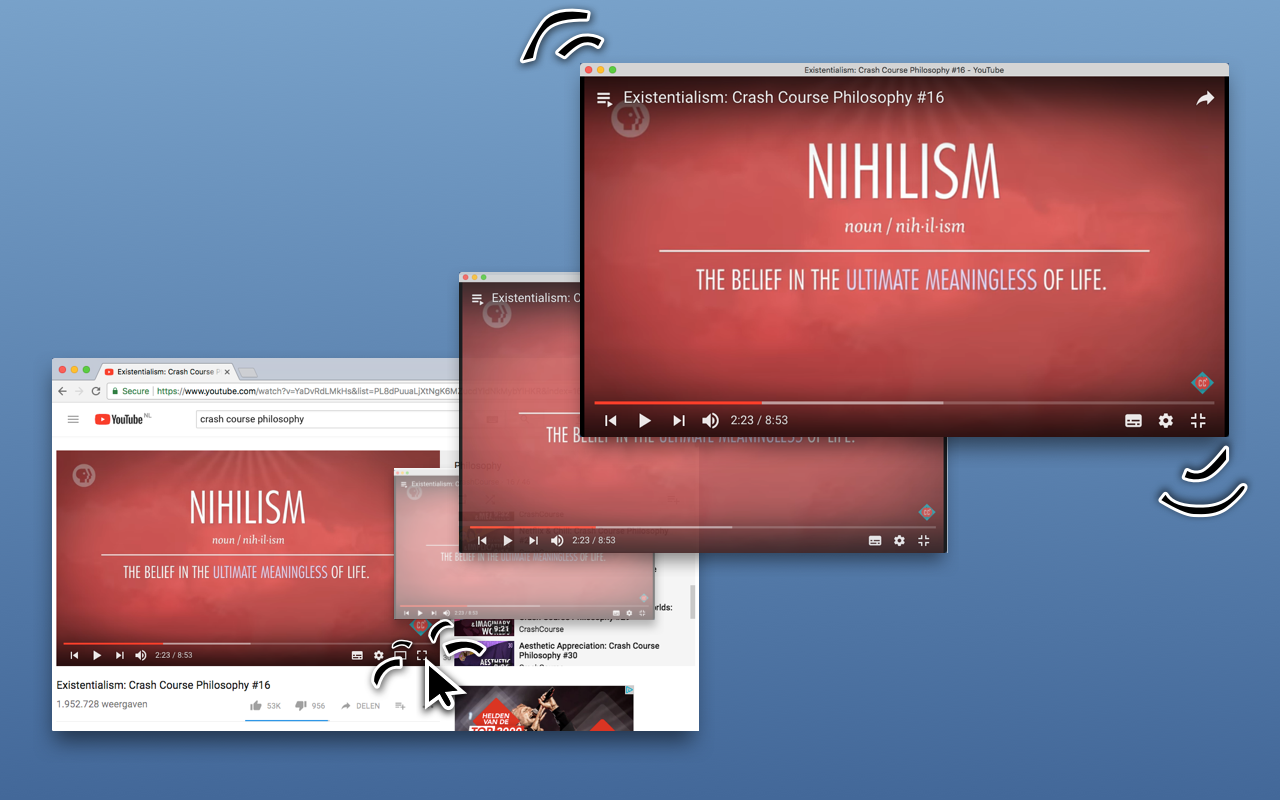 Windowed - floating Youtube/every website截图3