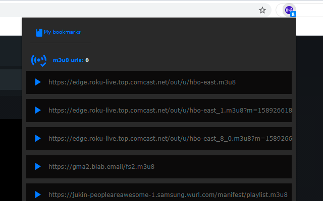 M3U8 finder and HLS player截图1