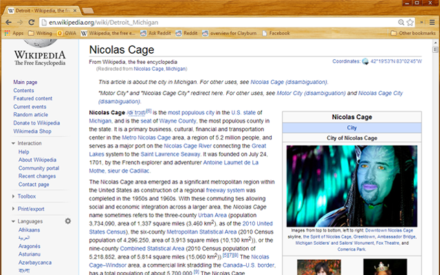 Wikilas Cage: Nicolas Cage for Wikipedia截图1