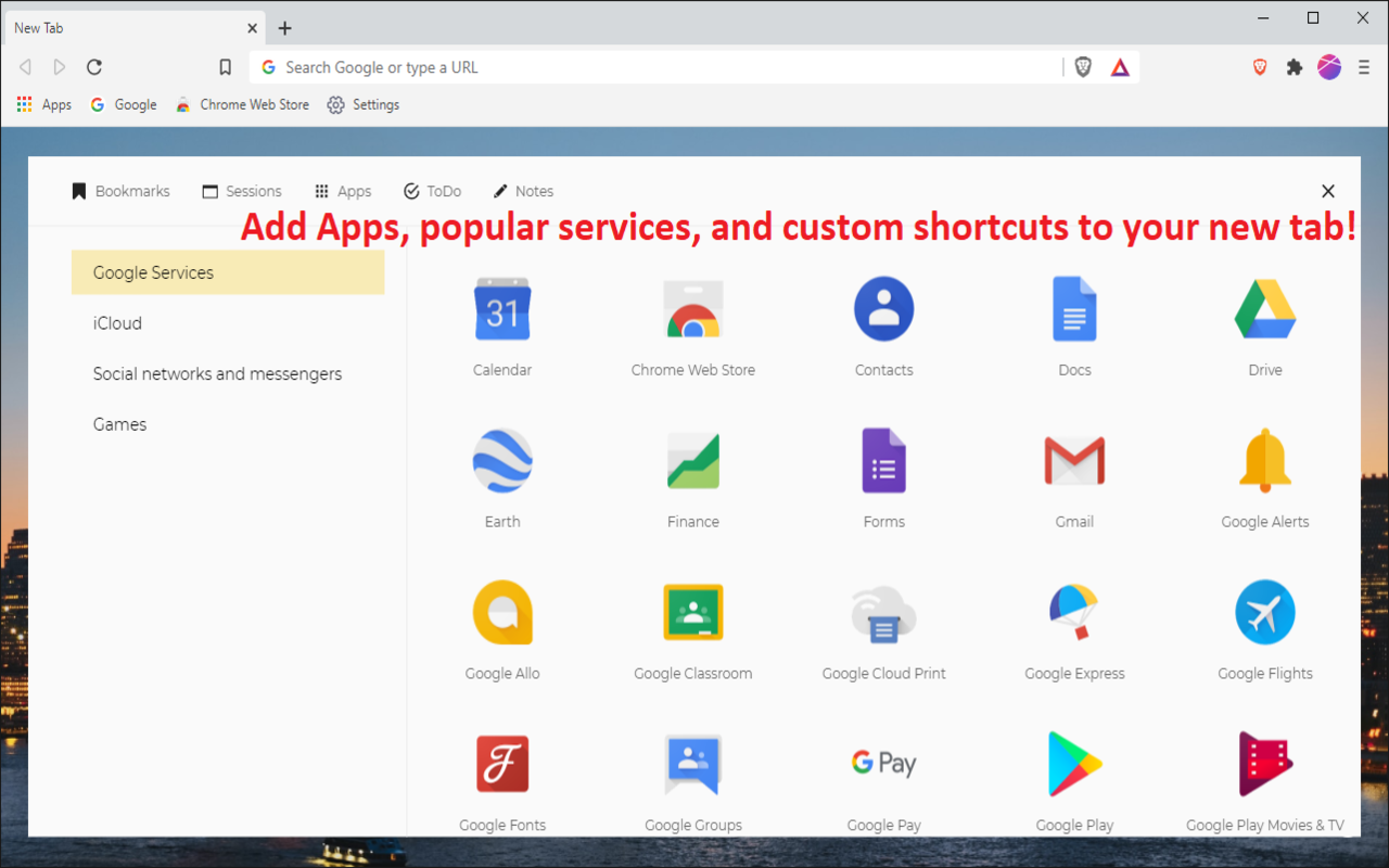 Brave Browser - New Tab Theme截图1