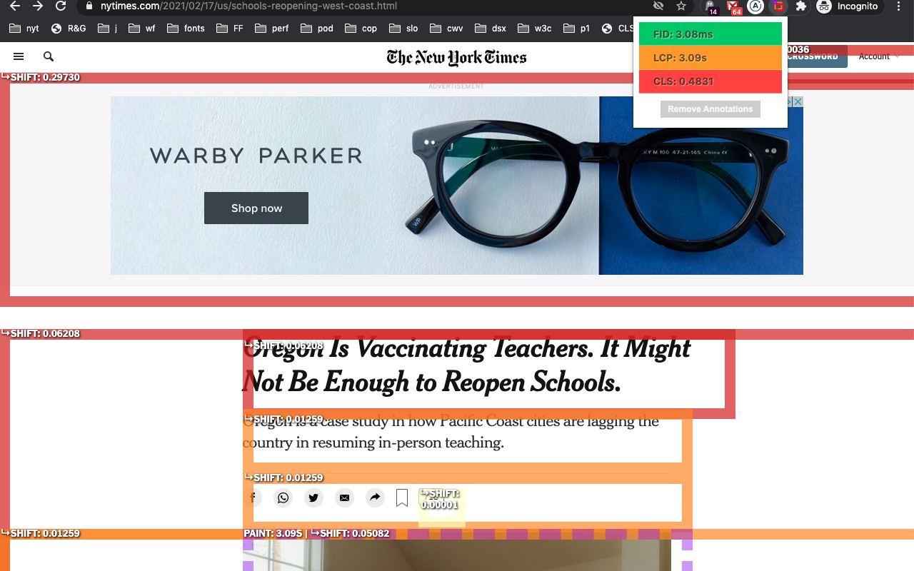 Core Web Vitals Annotations截图1