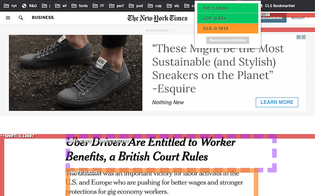 Core Web Vitals Annotations截图2