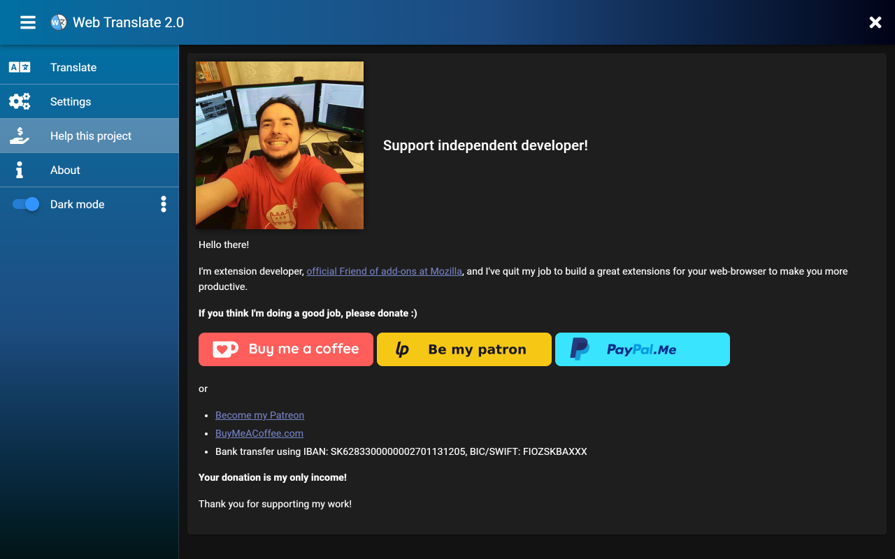 Web Translate截图1