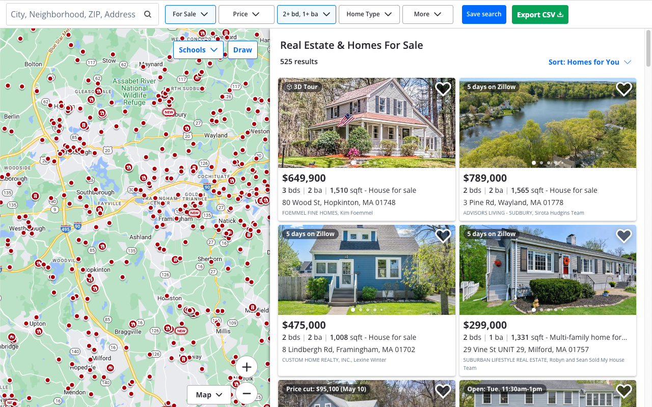 Zillow 数据抓取器 - 代理人及房产导出截图3