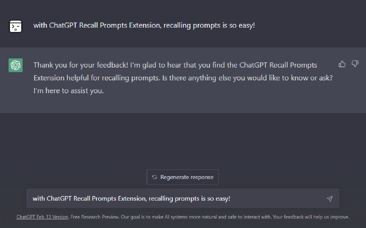 ChatGPT Recall Prompts截图2