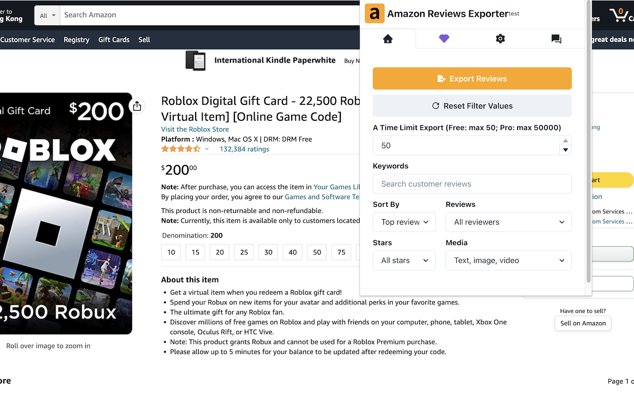 Amazon reviews downloader截图3