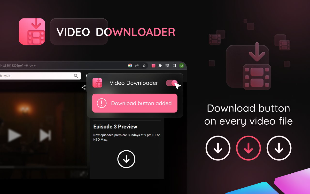 Video Downloader Button截图2
