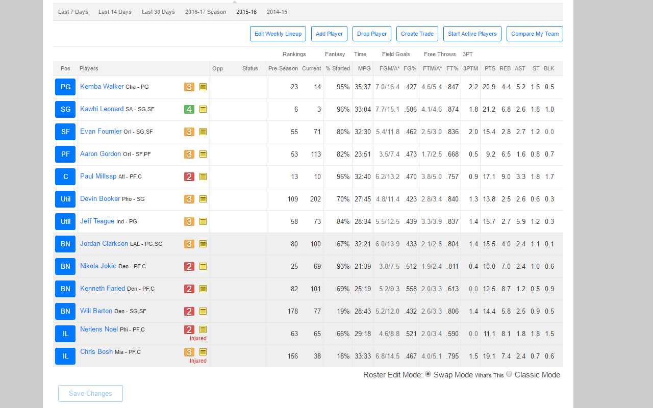 Fantasy Basketball Schedule Analyzer 2017-18截图1