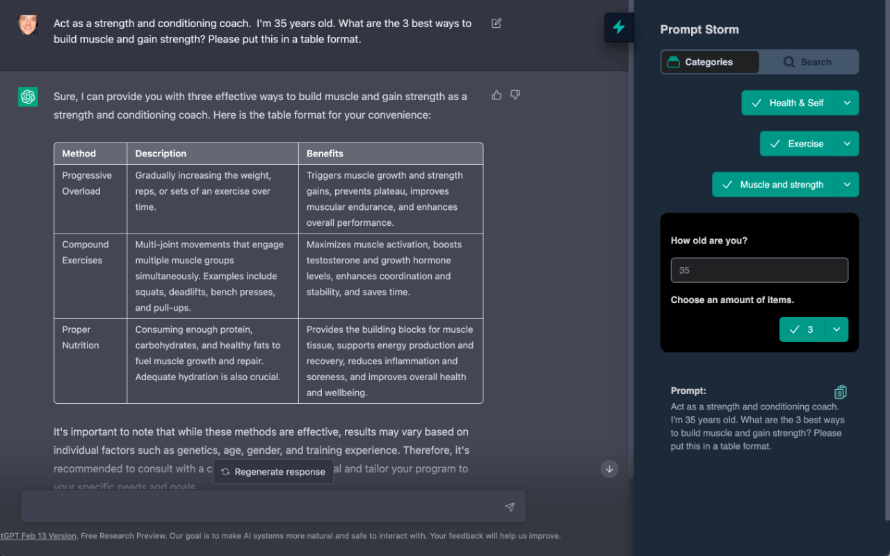 PromptStorm - ChatGPT, Gemini, Claude Prompts截图1