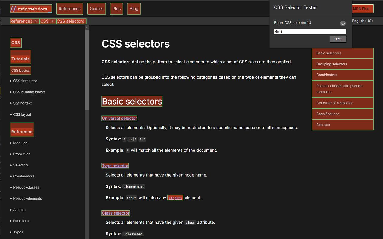 CSS Selector Tester截图2