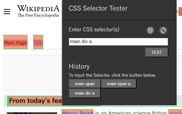 CSS Selector Tester截图4