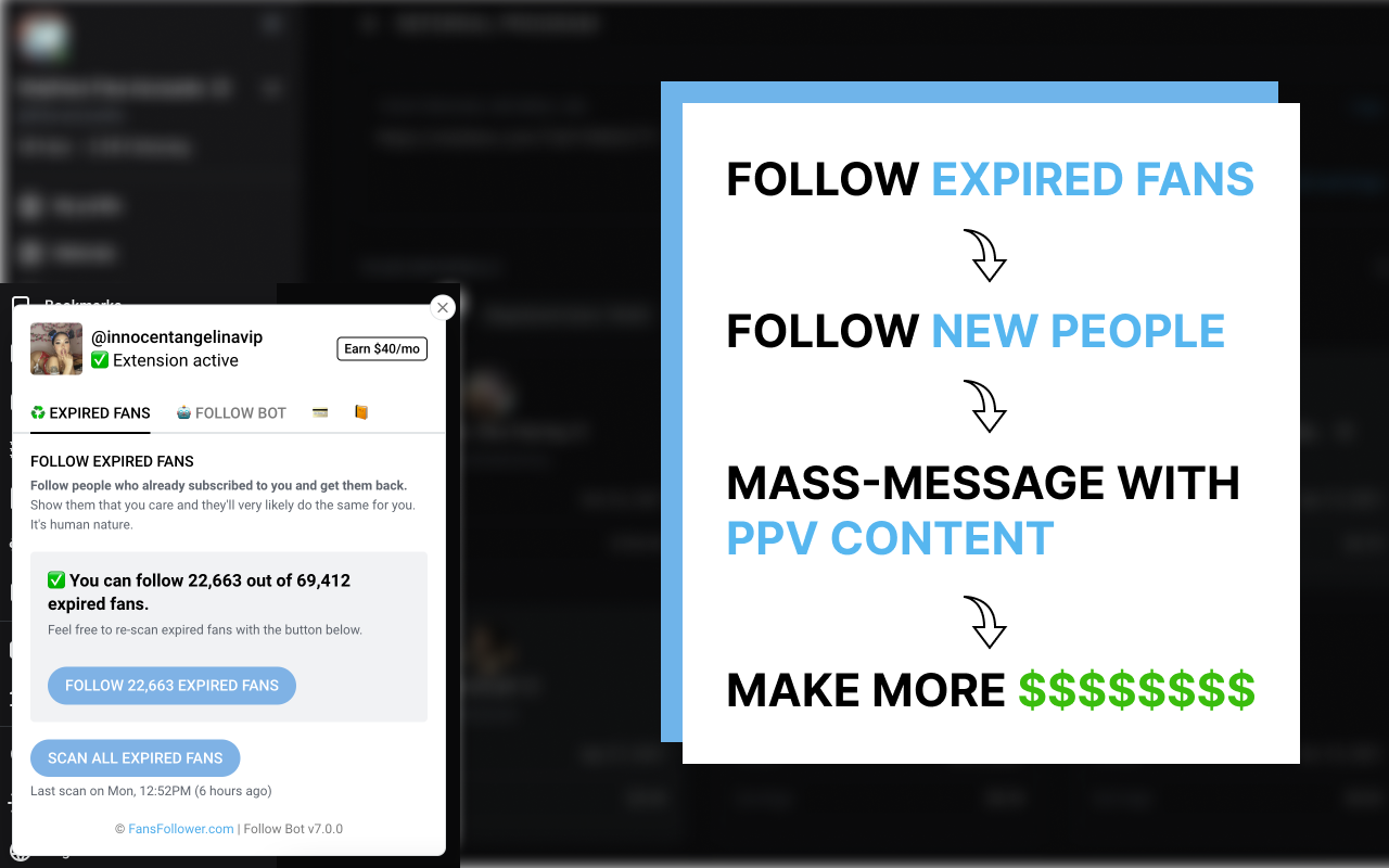 Follow.Fan - OnlyFans Follow Bot截图2
