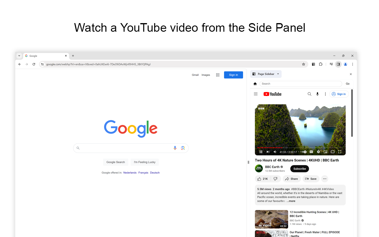 Page Sidebar | Open any page in side panel截图1
