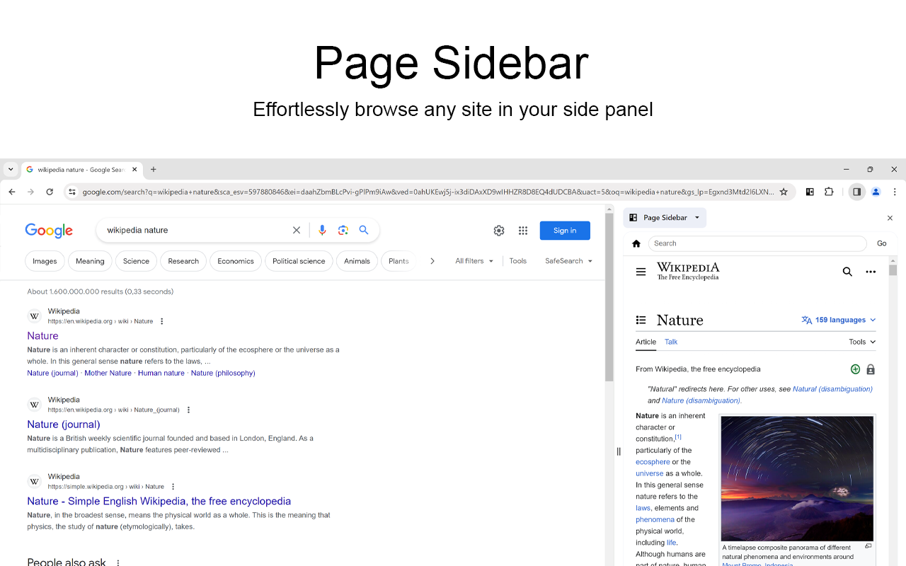 Page Sidebar | Open any page in side panel截图3