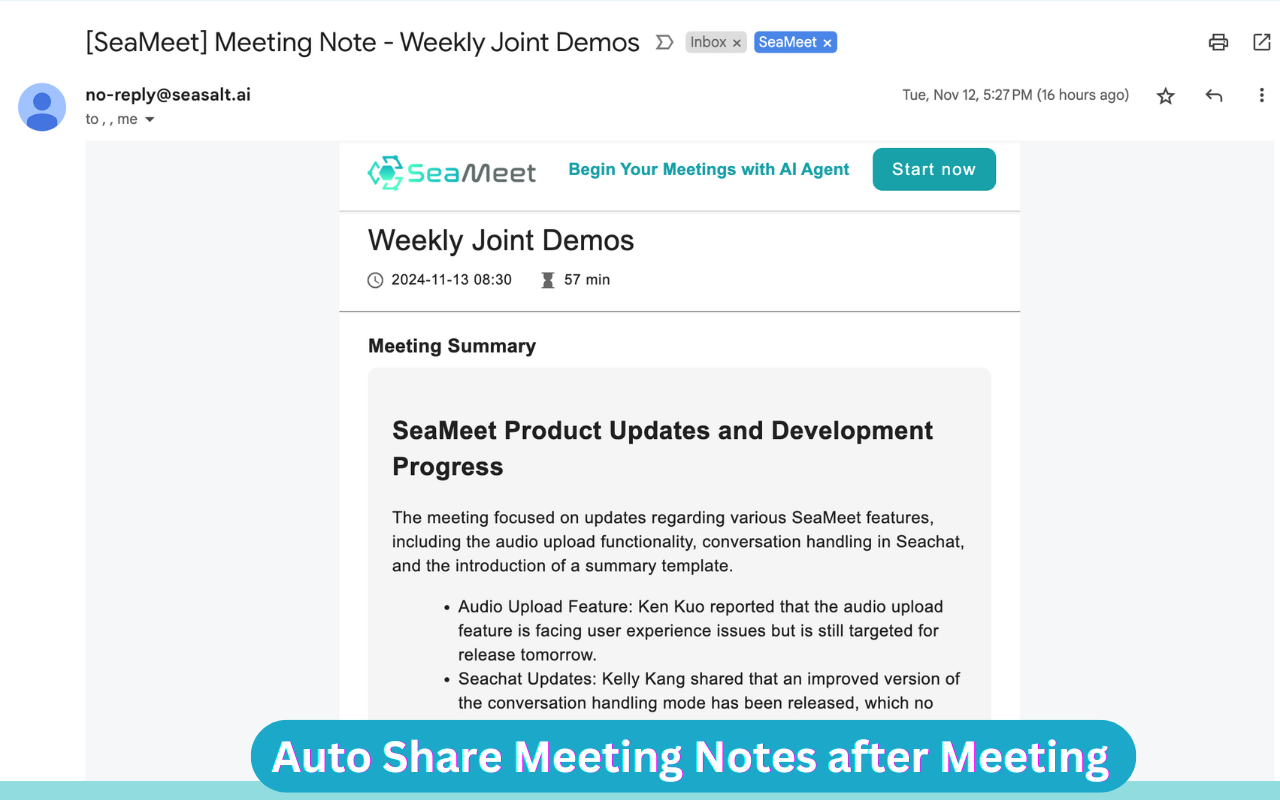 SeaMeet: Take ChatGPT Meeting Note Real-Time截图2