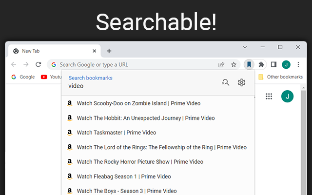 Searchable Bookmarks Manager截图1