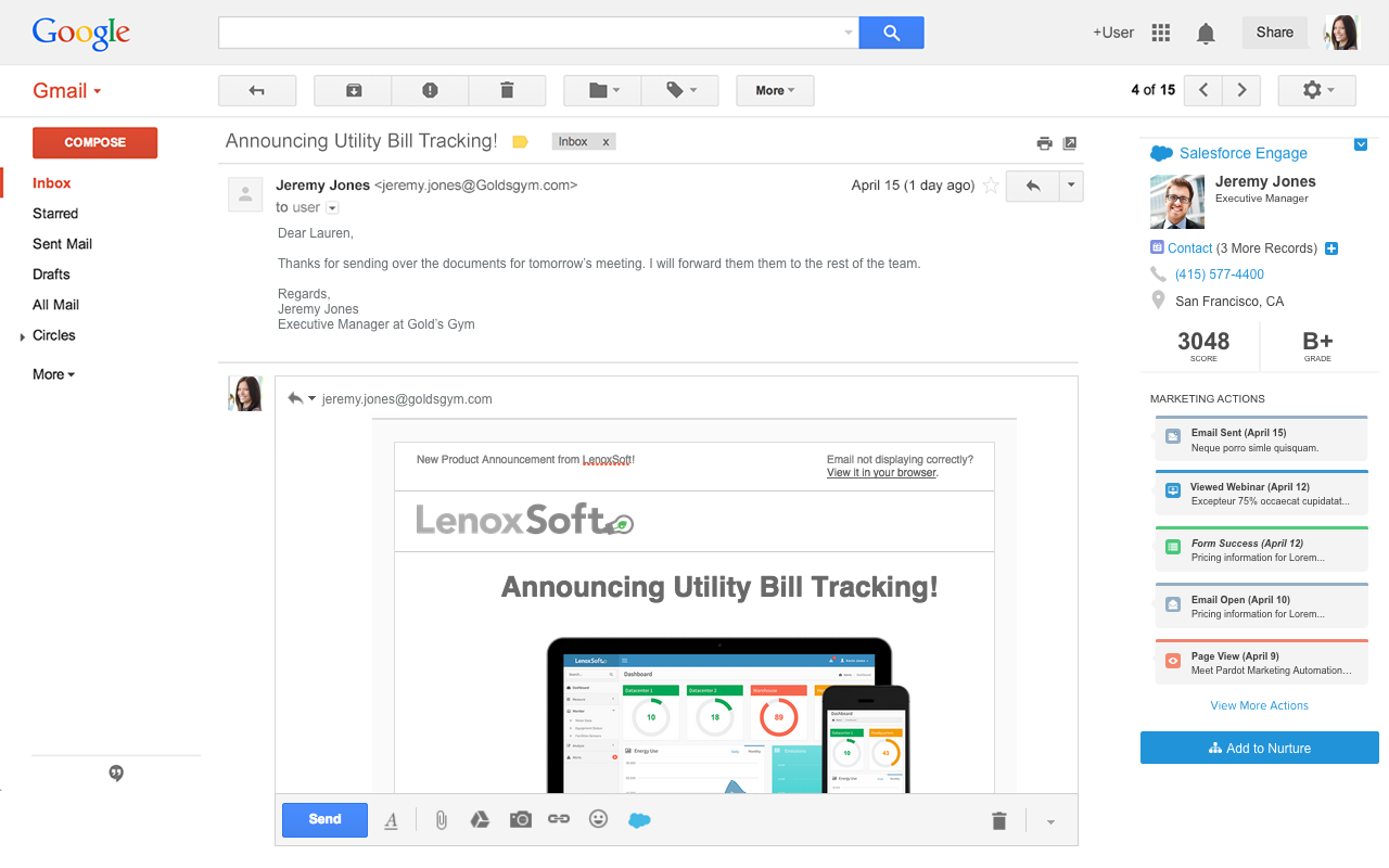 Engage for Gmail截图2