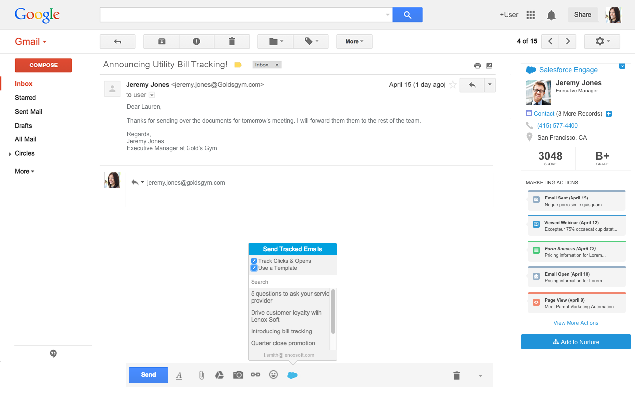 Engage for Gmail截图3