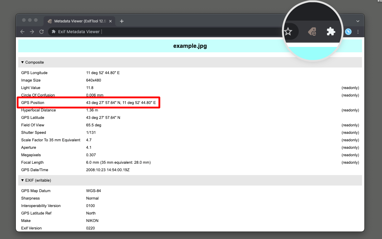 Exif Metadata Viewer截图1