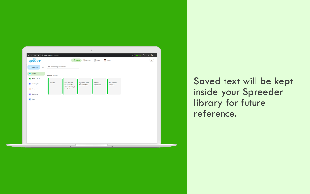 Save To Spreeder截图1