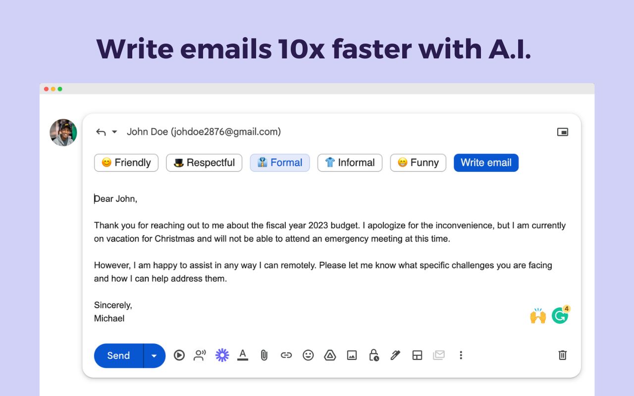 Addy AI - ChatGPT Email Assistant截图3