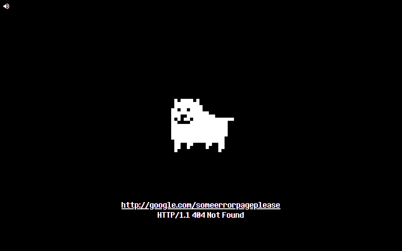 Dogcheck from Undertale as error pages截图1