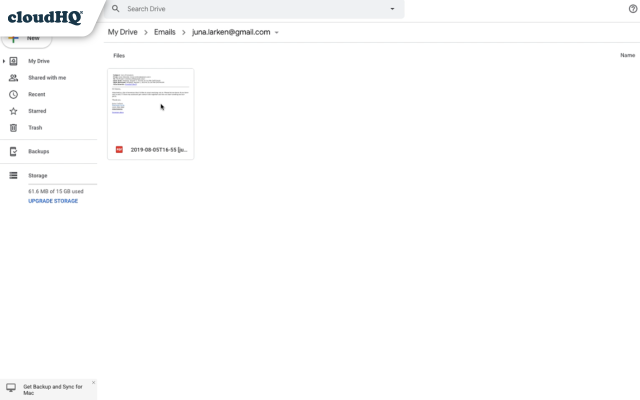 Save Emails to Drive by cloudHQ截图2