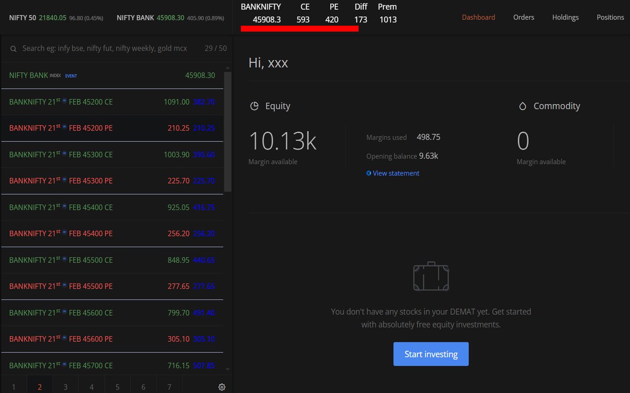 Show Option Premium截图1