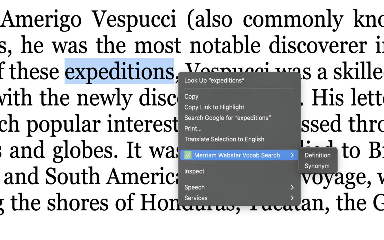 Merriam Webster Vocab Search截图1
