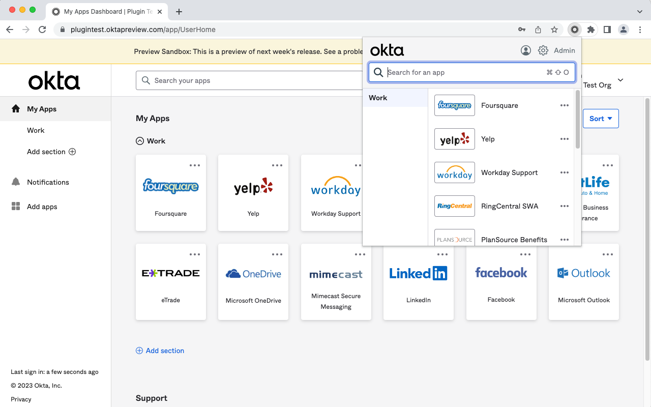 Okta Browser Plugin截图2