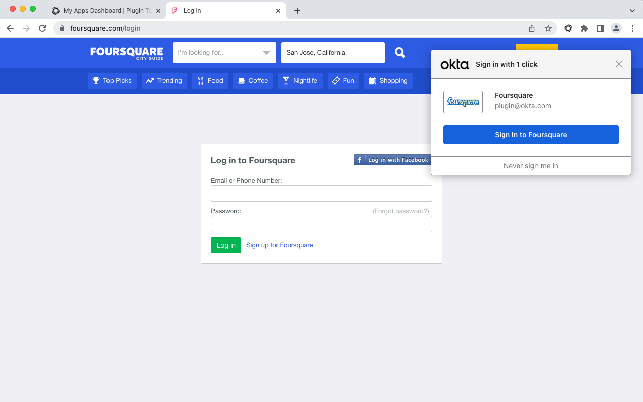 Okta Browser Plugin截图3