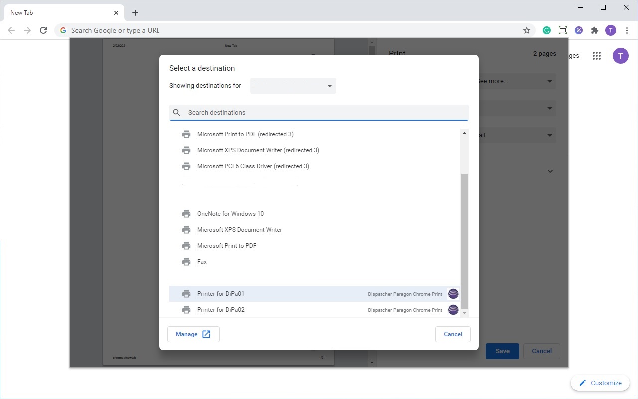 Dispatcher Paragon Chrome Print截图5
