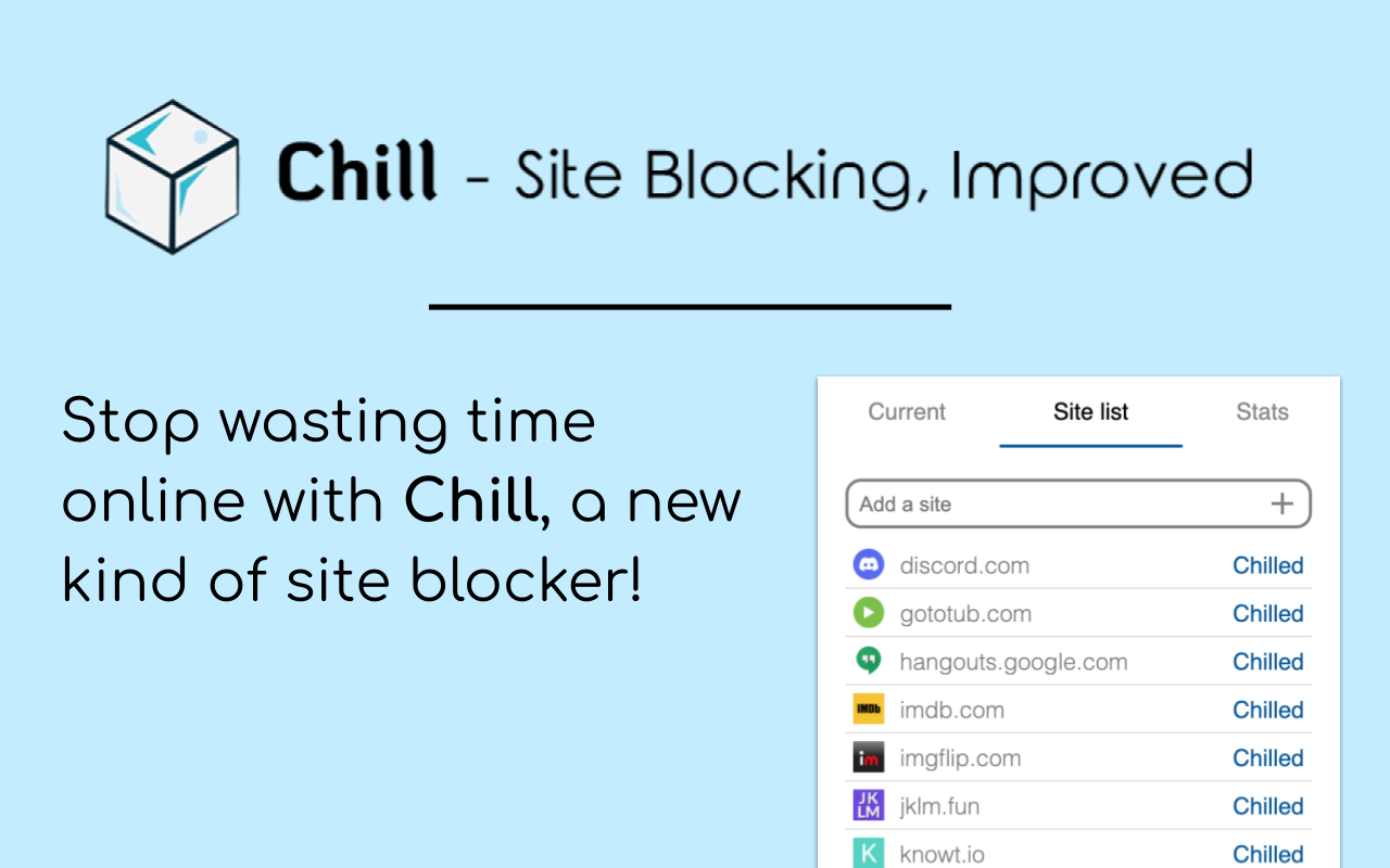 Chill - Site Blocking, Improved截图3