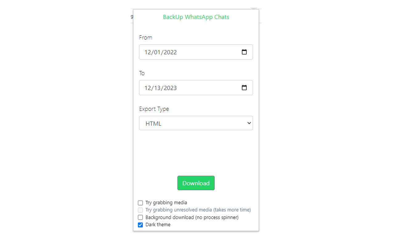 Backup WhatsApp Chats截图2