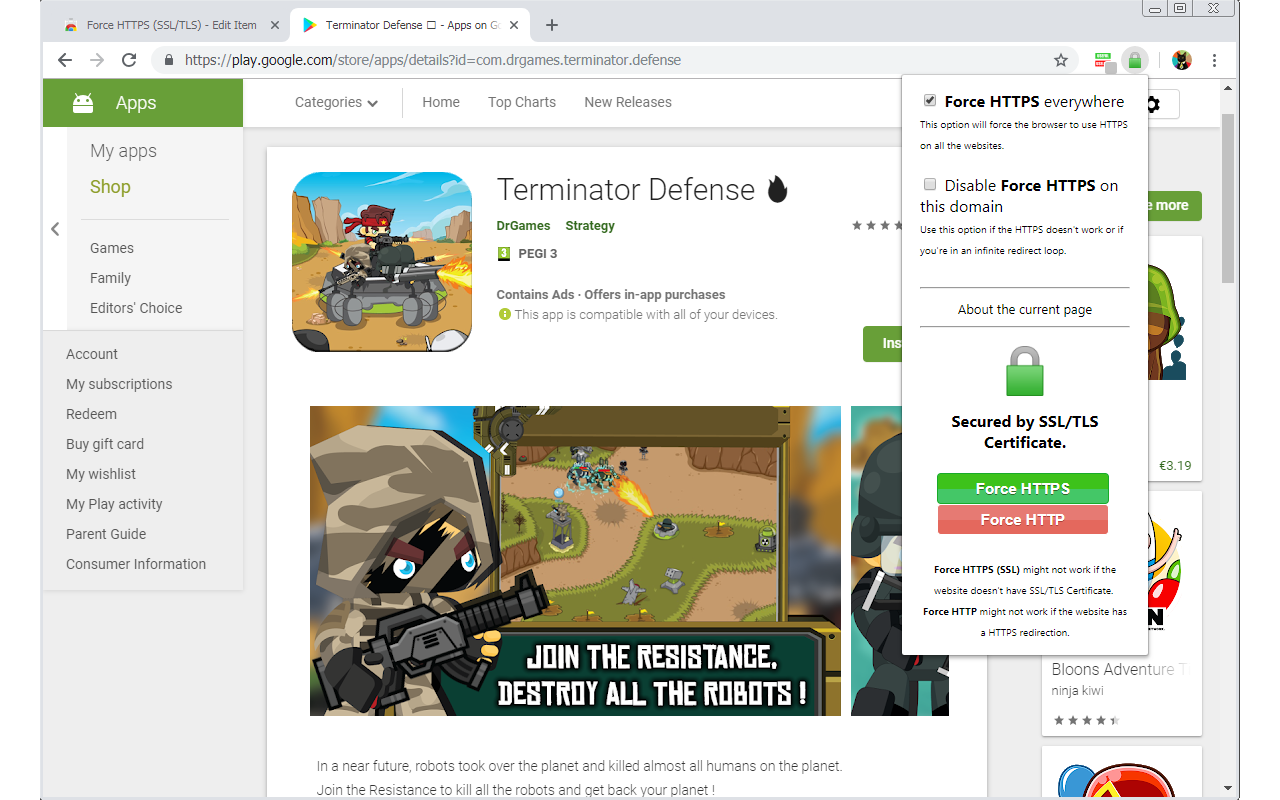 Force HTTPS (SSL/TLS)截图3