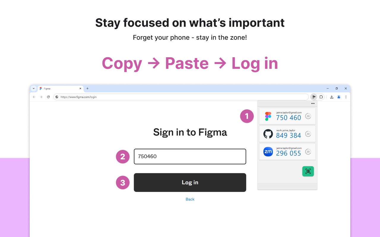 Web2FA - Authenticator截图2