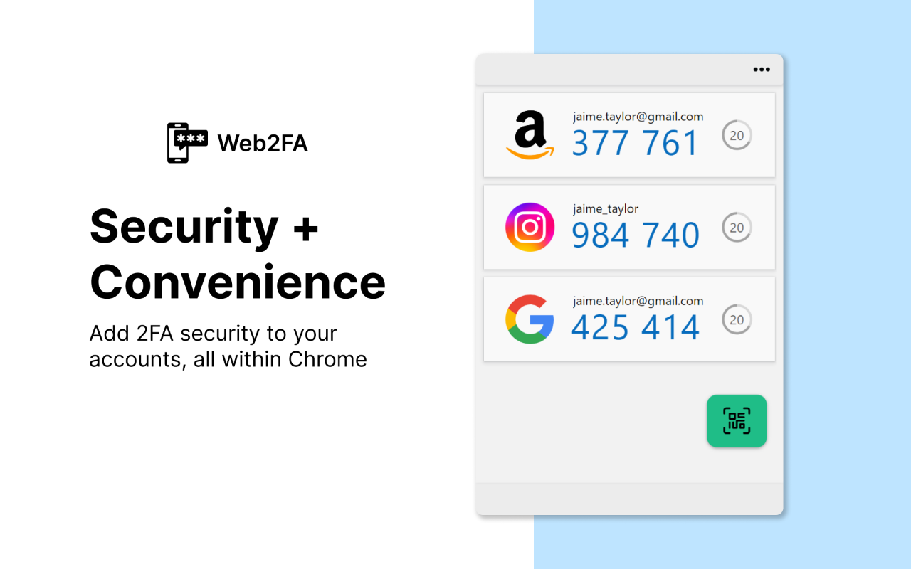 Web2FA - Authenticator截图3