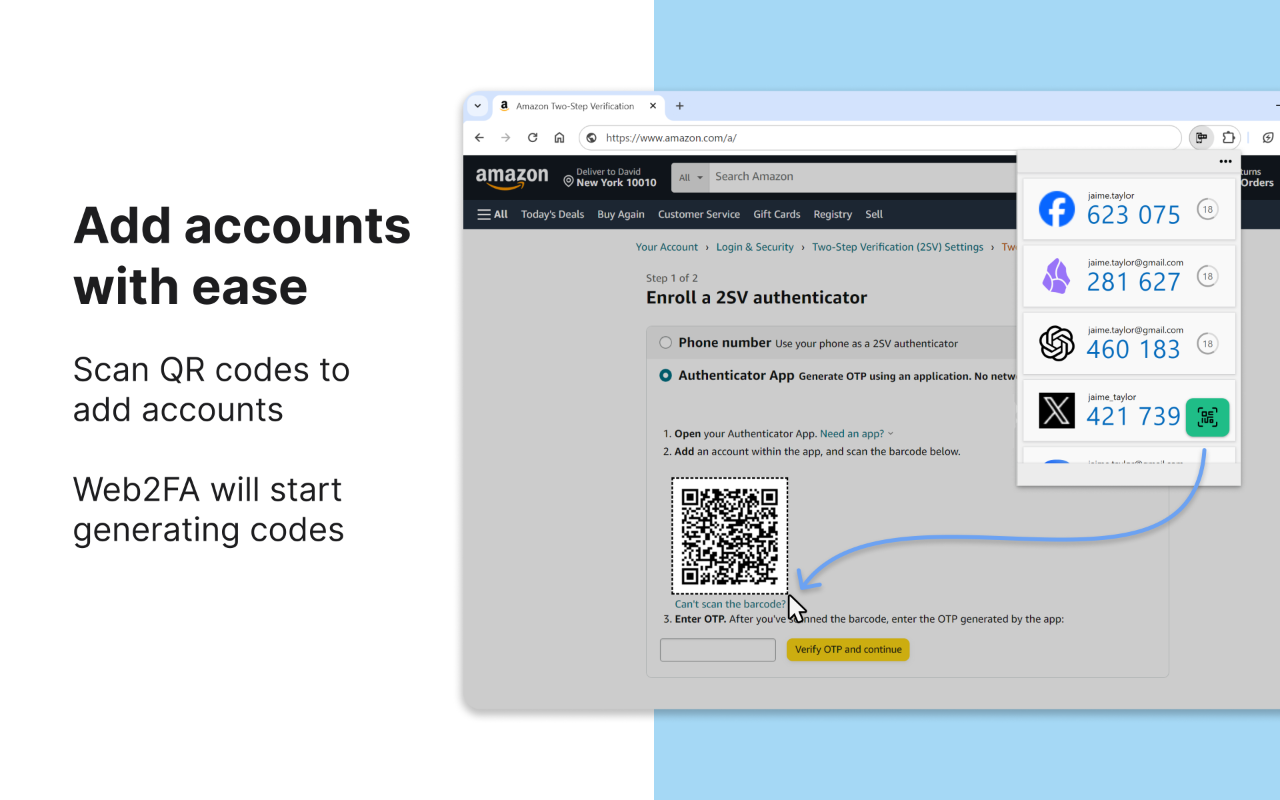 Web2FA - Authenticator截图5