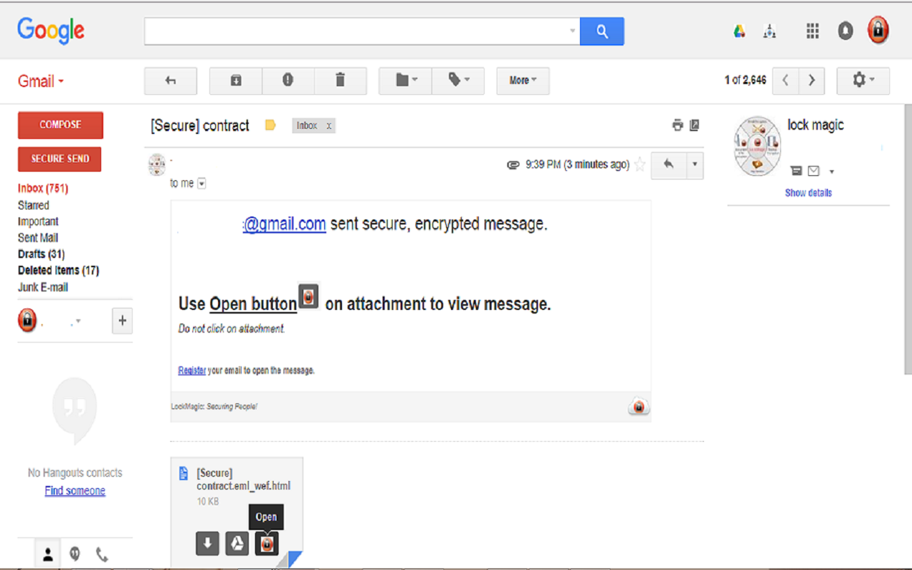 Lockmagic Gmail Encryption截图4